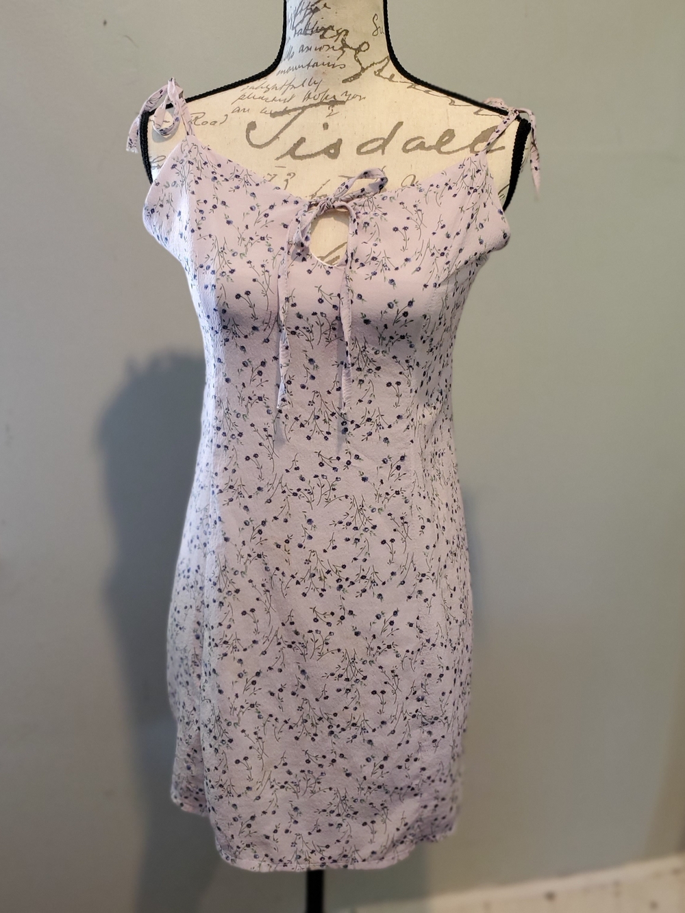 Princess Polly Sweetpea Floral Mini Dress Size 4 Lilac Cottagecore Fairycore